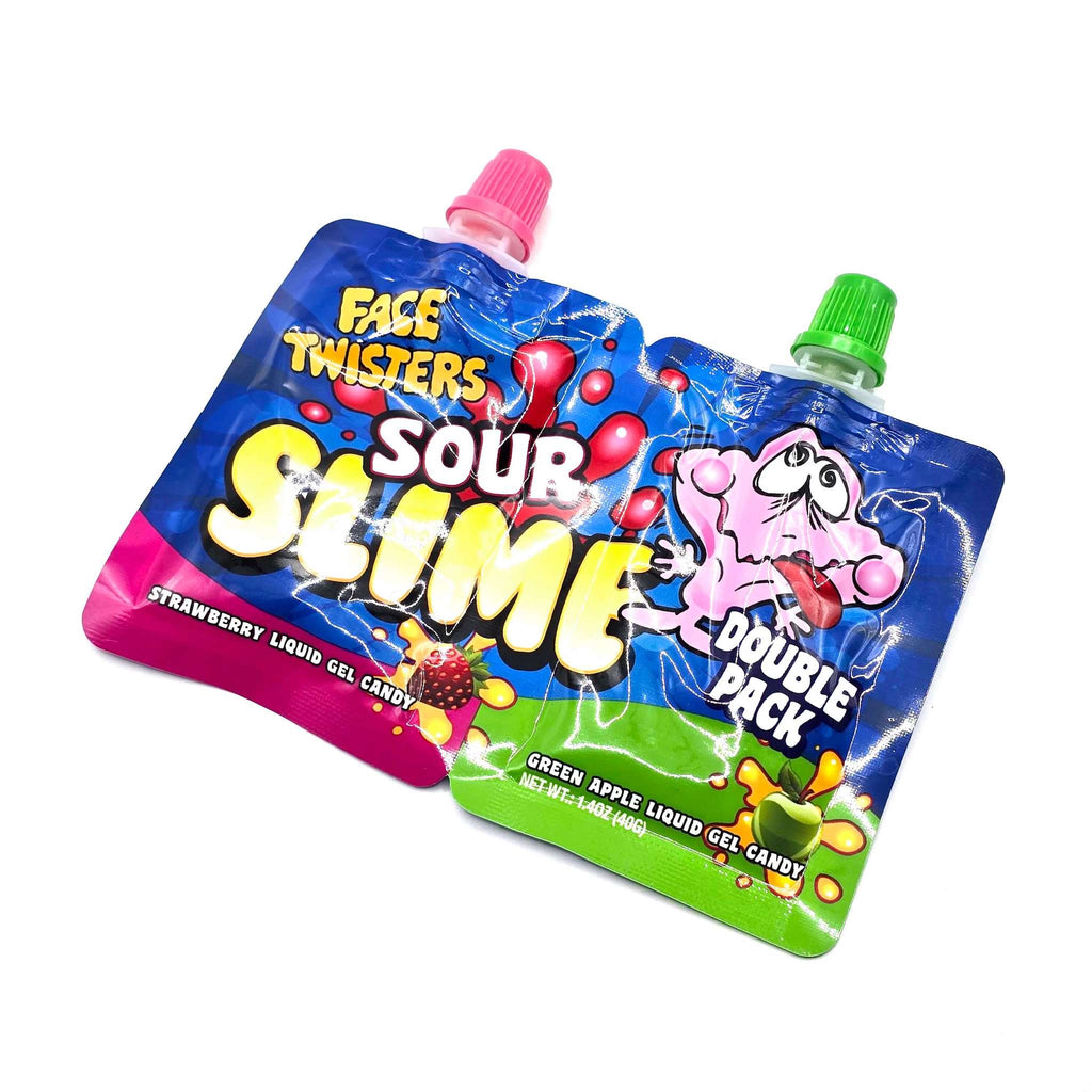 FACE TWISTERS® SOUR SLIME DOUBLE PACKS<NOVELTY CANDY>