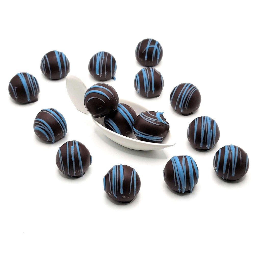DARK CHOCOLATE BLUEBERRY TRUFFLES<GOURMET CHOCOLATES><HALLOWEEN CANDY>