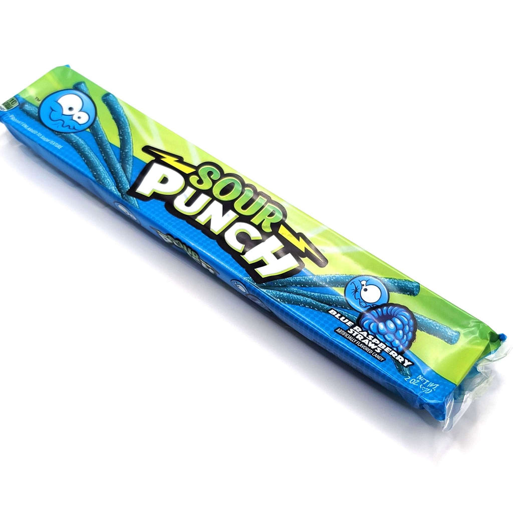 SOUR PUNCH BLUE RASPBERRY STRAWS<THEATER CANDY>